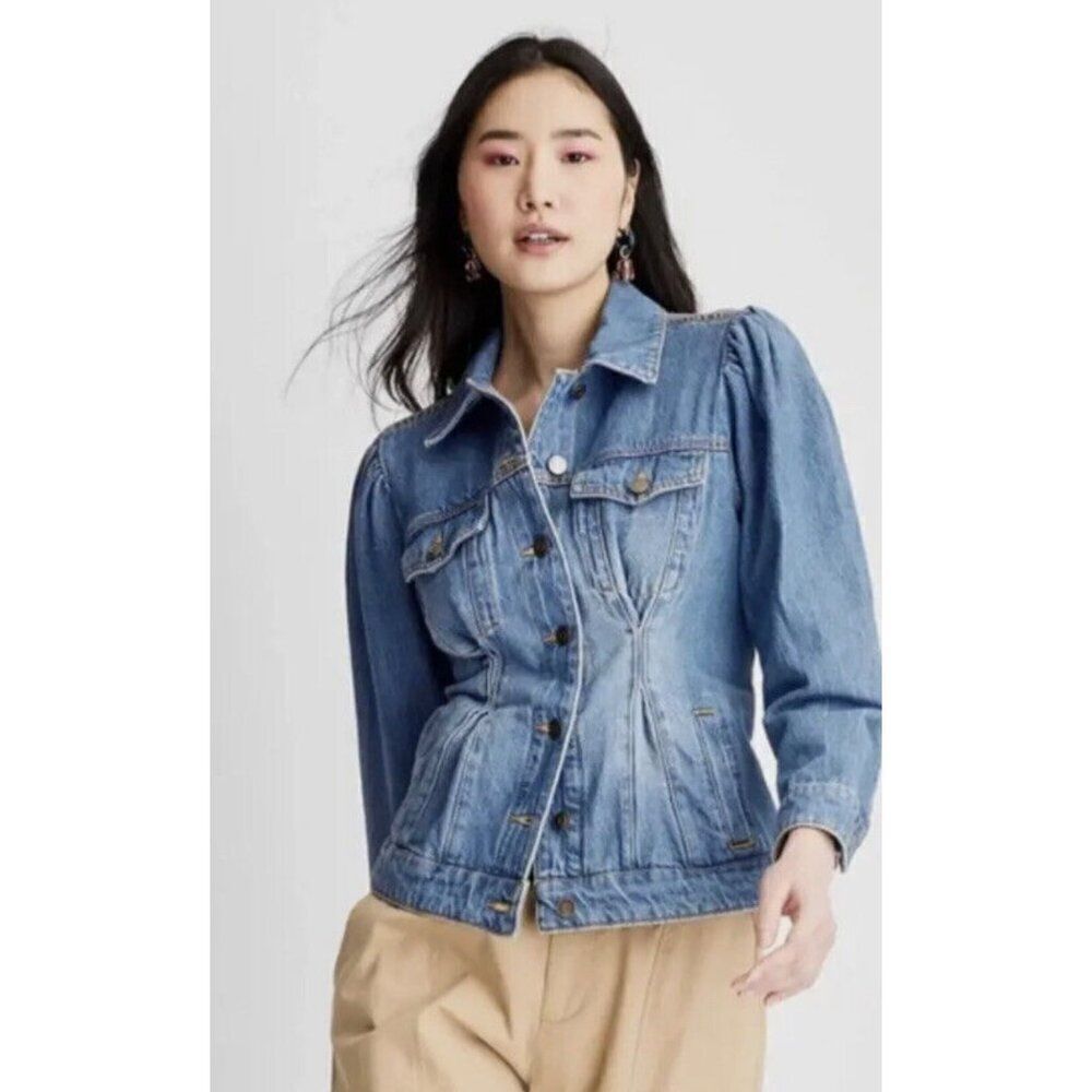 Future Collective Gabriella Karefa-Johnson Denim Jean Jacket Size Small - Picture 4 of 14